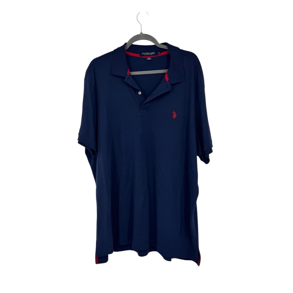 Men’s US Polo Assn Size XXL Luxury Feel Blue Short Sleeve Cotton Polo